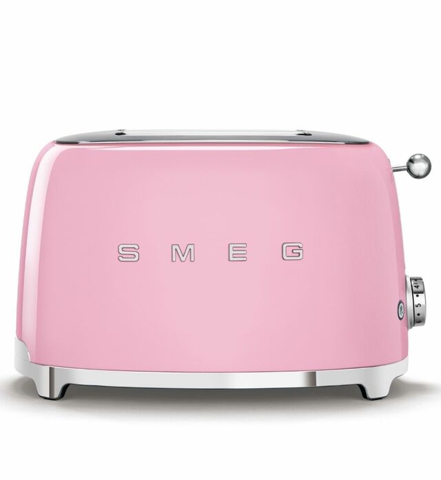 Smeg 2 Slice Toaster (Pink) - TSF01PKAU