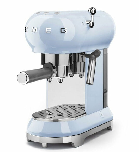 Smeg Espresso Coffee Machine (Pastel Blue) - ECF01PBAU