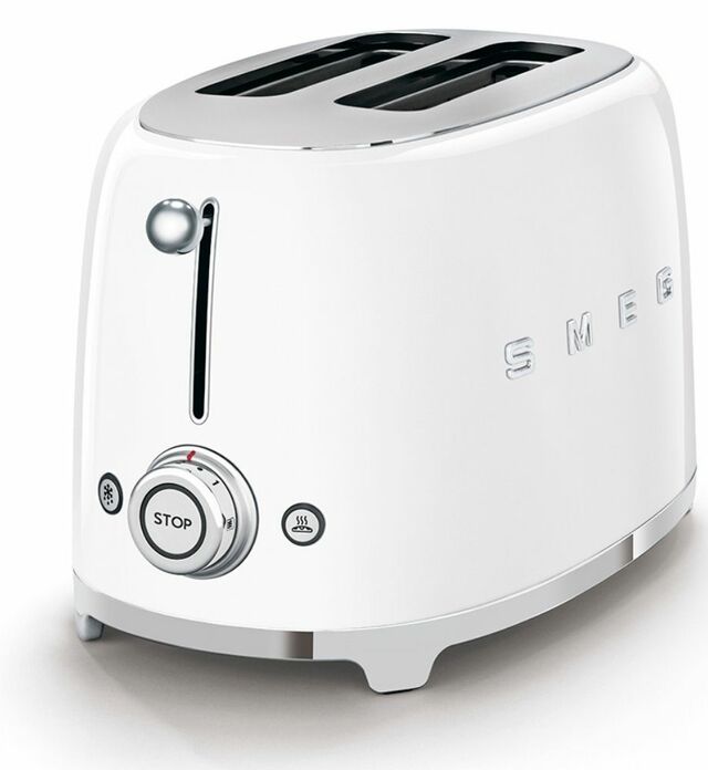 Smeg 4 Slice Toaster (White) - TSF02WHAU