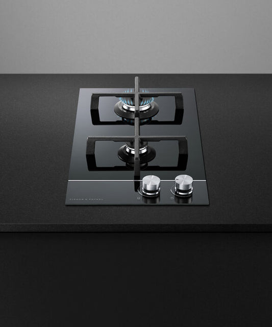 Fisher & Paykel - Cooktop F&P Gas on Glass 2 Burner NG - CG302DNGGB4