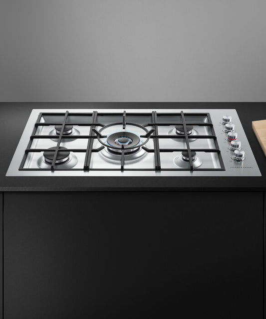 Fisher & Paykel Cooktop Gas Flush 5 Burner NG - CG905DWNGFCX3