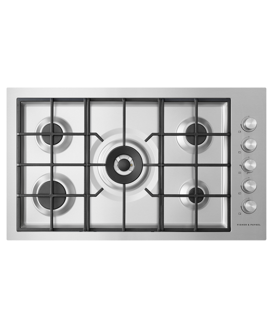 Fisher & Paykel - Cooktop F&P Gas Flush 5 Burner NG - CG905DWNGFCX3