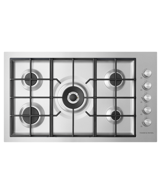 Fisher & Paykel Cooktop Gas Flush 5 Burner NG - CG905DWNGFCX3