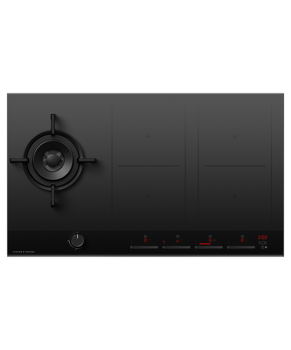 Fisher & Paykel - Cooktop F&P Combi Gas+Induction 5 Burner NG Black - CGI905DNGTB4