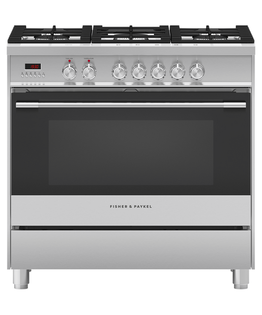 Fisher & Paykel - Freestanding Cooker F&P 90cm Gas C/top - OR90SCG1X1