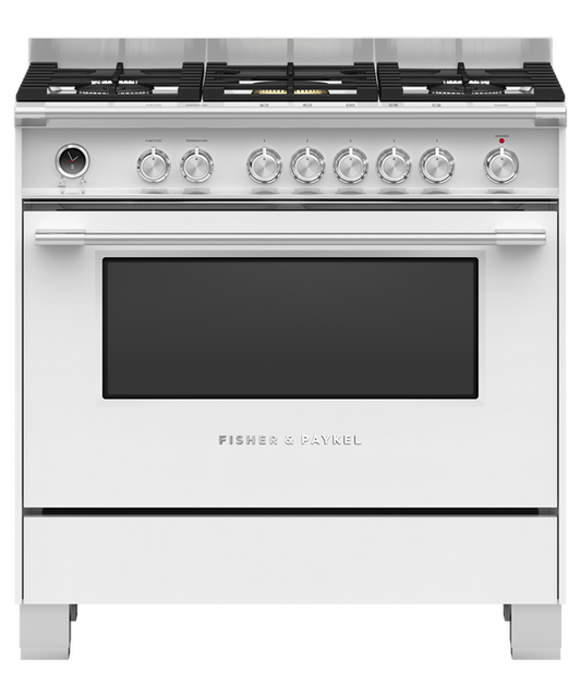 Fisher & Paykel Freestanding Oven 90cm Gas Cooktop - OR90SCG6W1