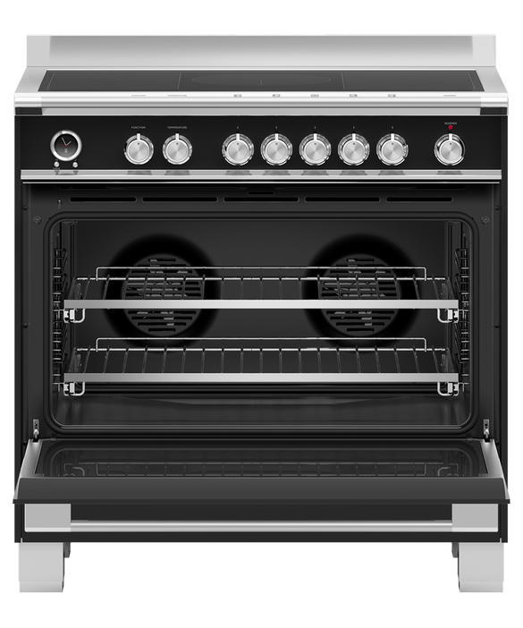 Fisher & Paykel Freestanding Oven 90cm Induction Cooktop Black - OR90SCI6B1