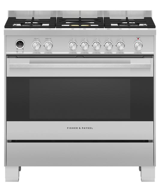 Fisher & Paykel - Freestanding Cooker F&P 90cm Gas C/top - OR90SDG6X1