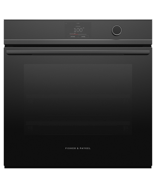 Fisher & Paykel Oven Single 85L 11 Function Combi Steam TFT Dial Black - OS60SDTDB1