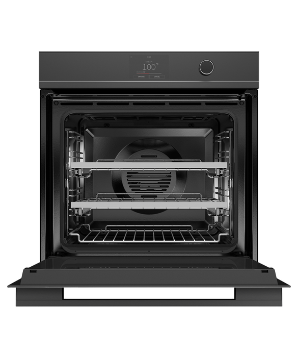 Fisher & Paykel Oven Single 85L 11 Function Combi Steam TFT Dial Black - OS60SDTDB1