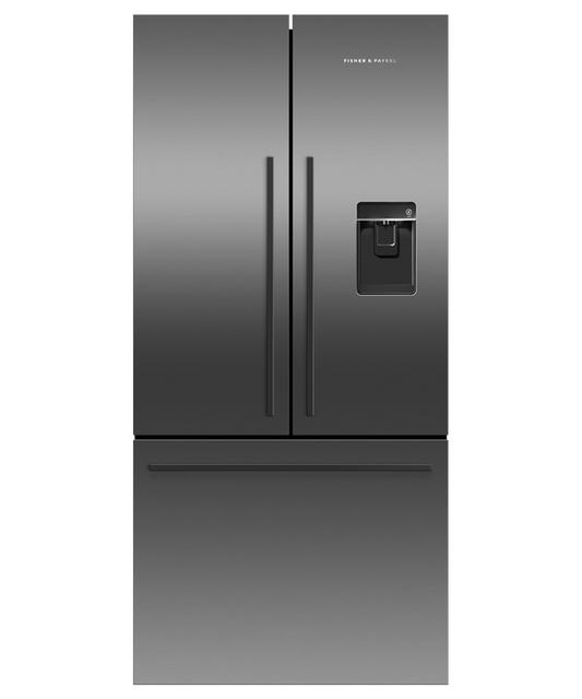 Fisher & Paykel Designer French Door Ice & Water Black Refrigerator/Freezer - RF522ADUB5