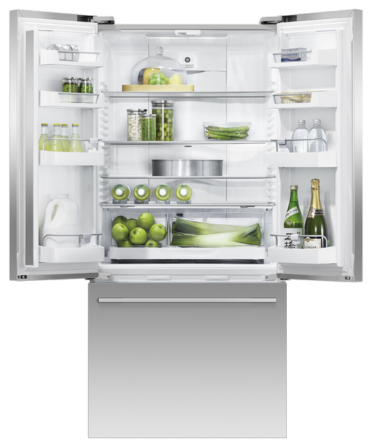 Fisher & Paykel - Refrig F&P Designer French Door S/Steel Refrigerator/Freezer - RF522ADX5