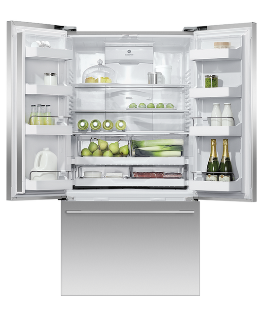 Fisher & Paykel Designer French Door Ice & Water Stainless Steel Refrigerator/Freezer - RF610ADUX5