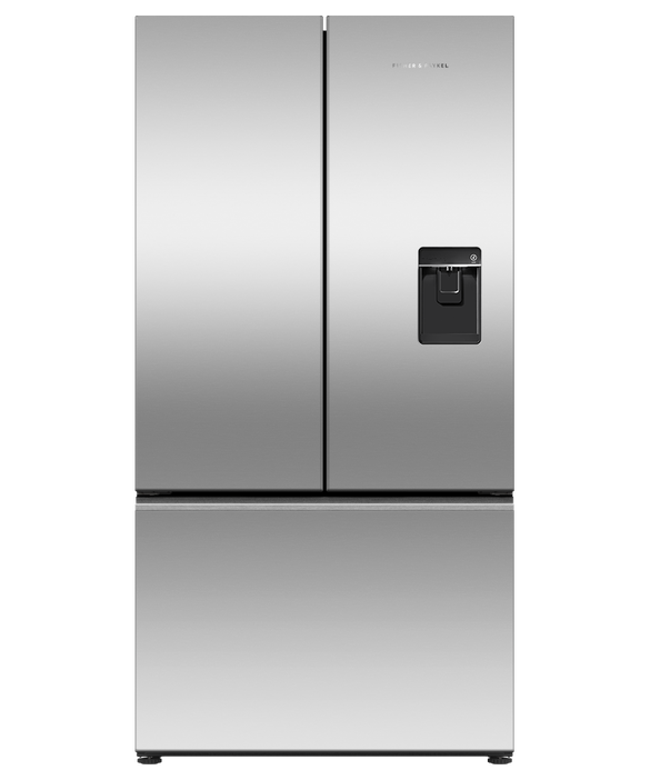 Fisher & Paykel Designer French Door Ice & Water Stainless Steel Refrigerator/Freezer - RF610ANUX5