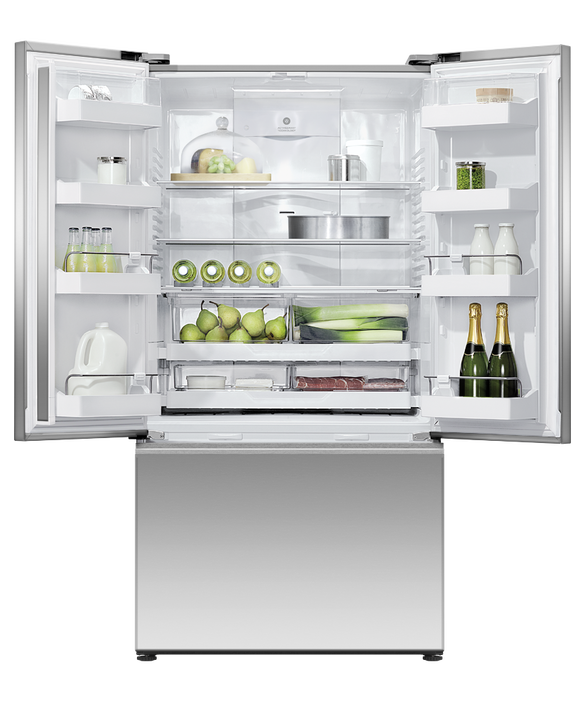 Fisher & Paykel Designer French Door Ice & Water Stainless Steel Refrigerator/Freezer - RF610ANUX5