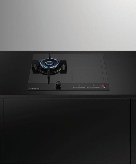 Fisher & Paykel - Cooktop F&P Combi Gas+Induction 3 Burner NG Black - CGI603DNGTB4