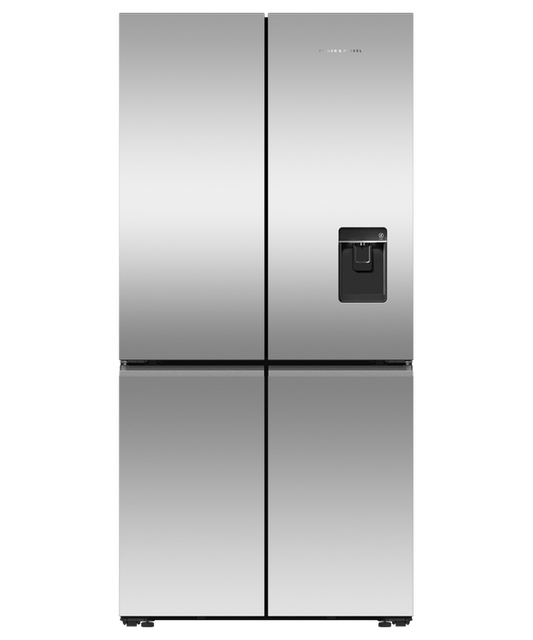 Fisher & Paykel - Refrig F&P Quad Door 690L VTZ I&W WiFi Stainless Steel - RF730QNUVX1