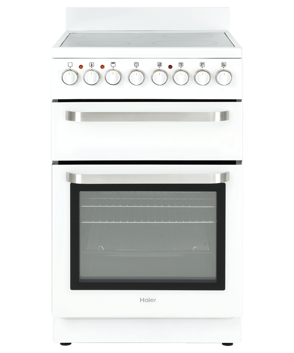 Haier Freestanding Range Electric Oven 55L 7 Function Grill Ceramic Cooktop - HOR54B7MSW1